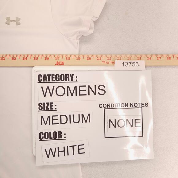 Under Armour Graphic Crew Neck Short Sleeve Casual T Shirt Womens Size M White - Picture 8 of 10